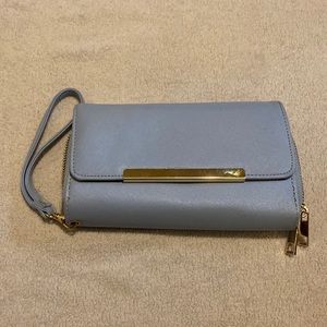 Baby blue wristlet